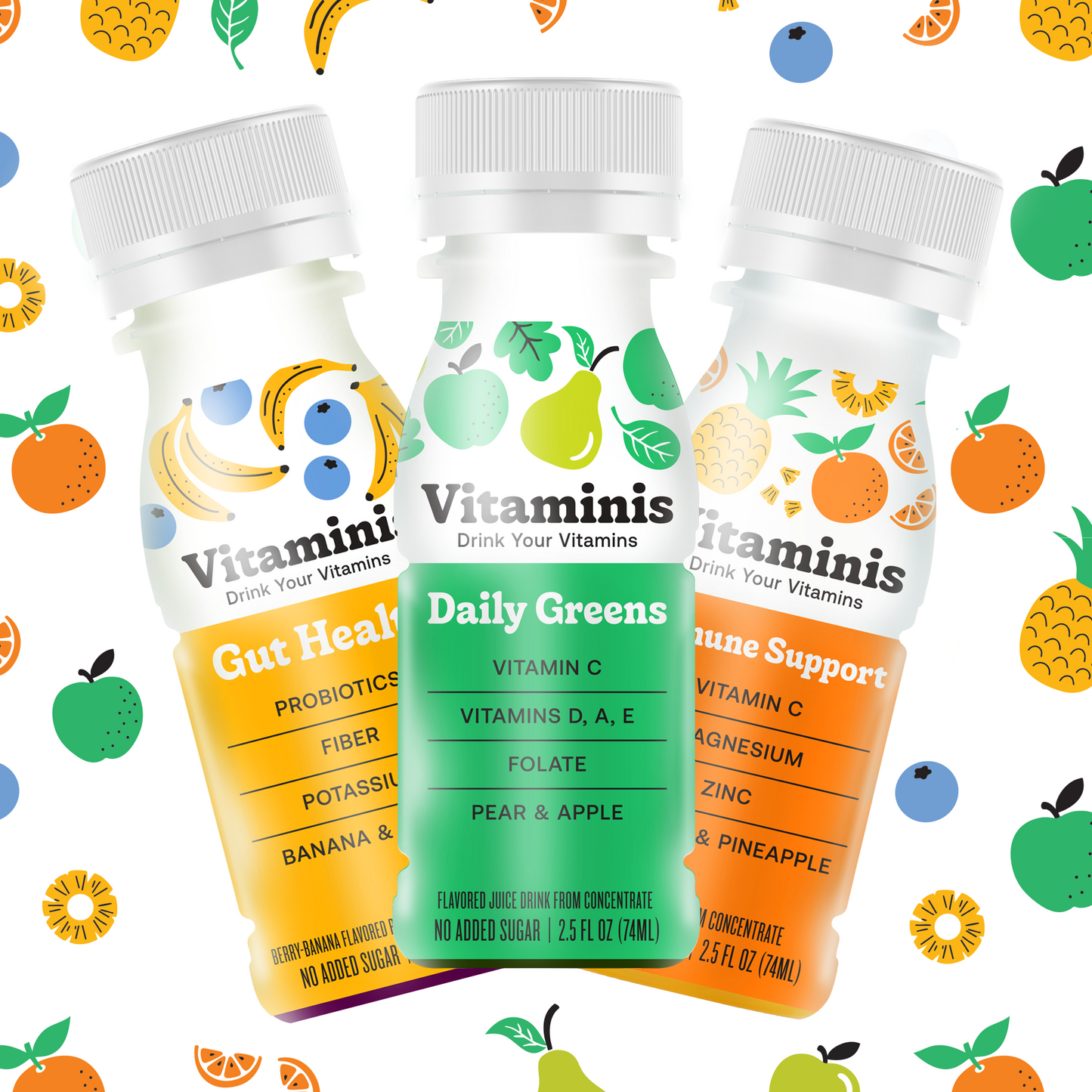 Combo Gut Health + Immune Support + Daily Greens (8 each)